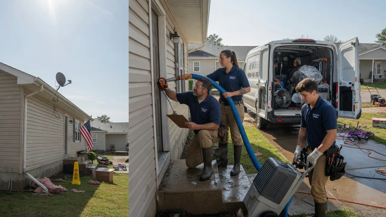 Ceiling Water Damage Restoration in Robins, IA near me